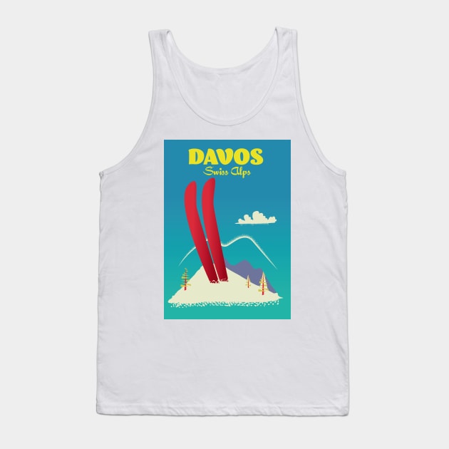 Davos Swiss Alps Tank Top by nickemporium1